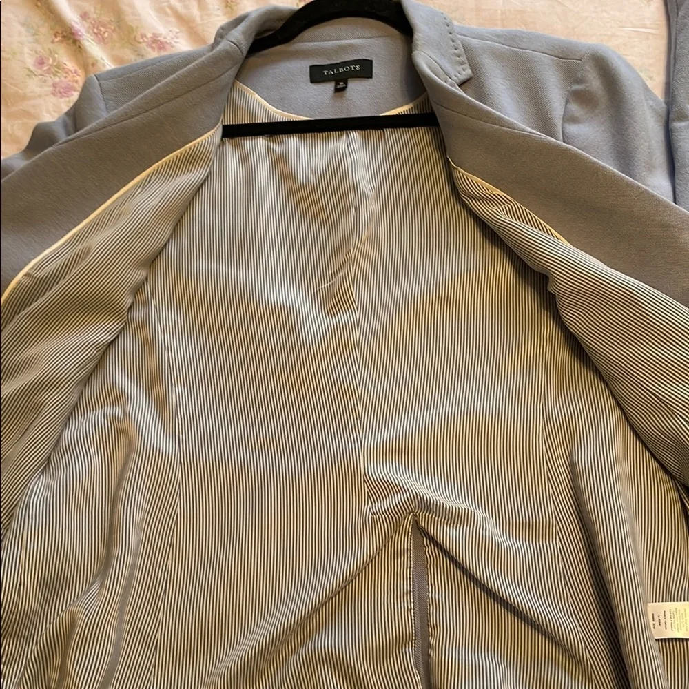 Talbots Blue Structured Blazer - Picture 5 of 8